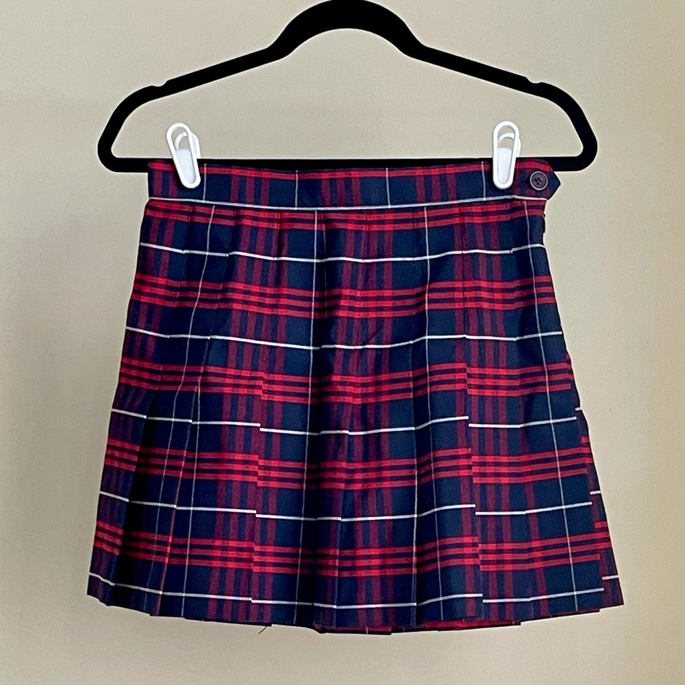 Original American Apparel Red/Blue Plaid Skirt